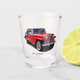 Vaso De Chupito Vidrio de 1951 colgado por un jeepster