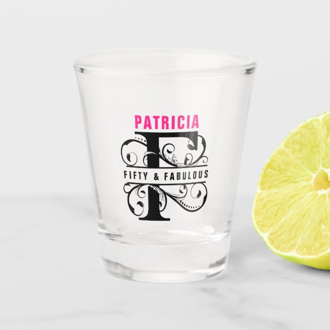 Vaso De Chupito Vidrio de 50/40 cumpleaños (Anverso)