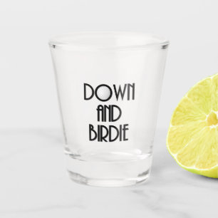 Vaso De Chupito Vidrio de abajo y Birdie Golf