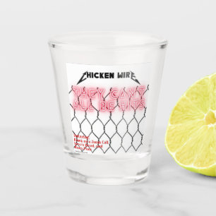Vaso De Chupito Vidrio de alambre de pollo
