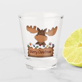 Vaso De Chupito Vidrio de alce de navidad