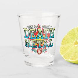 Vaso De Chupito Vidrio de Alma Metalizado de Muerte