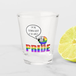 Vaso De Chupito Vidrio de arcoiris para ovejas