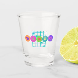 Vaso De Chupito Vidrio de Bingo Brillante de Colores Disparados
