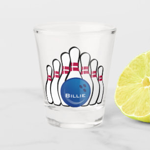 Vaso De Chupito Vidrio de Bowling Design Shot