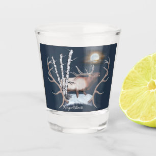 Vaso De Chupito Vidrio de Bull Elk Shot