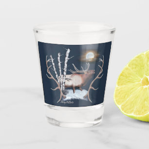 Vaso De Chupito Vidrio de Bull Elk Shot