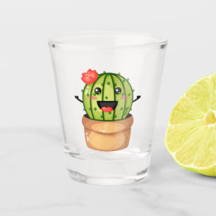 Vaso De Chupito Vidrio de Cactus corto