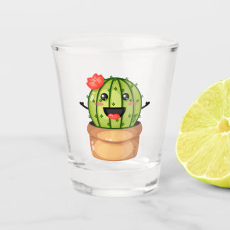 Vaso De Chupito Vidrio de Cactus corto