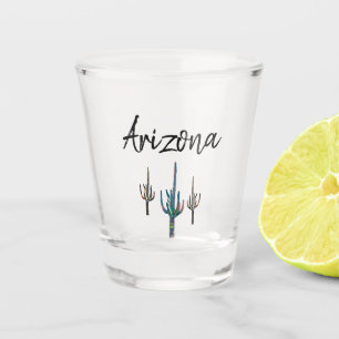 Vaso De Chupito Vidrio de Cactus de Arizona Saguaro