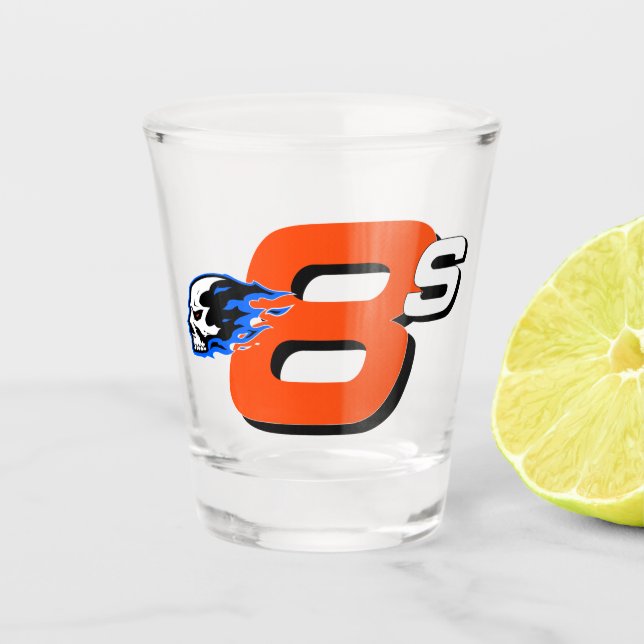 Vaso De Chupito Vidrio de Carreras de martillo (Anverso)