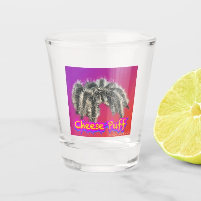 Vaso De Chupito Vidrio de Chuleta de Queso (Anverso)