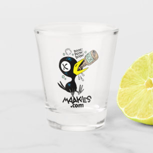 Vaso De Chupito Vidrio de Crow Dook Drinky