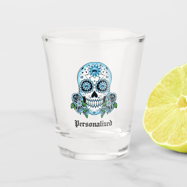 Vaso De Chupito Vidrio de derrame de azúcar personalizado (Anverso)