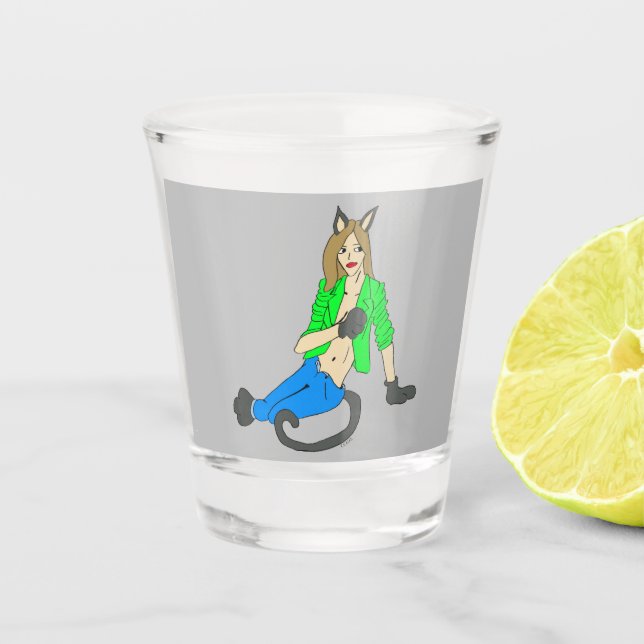 Vaso De Chupito vidrio de disparo (Anverso)