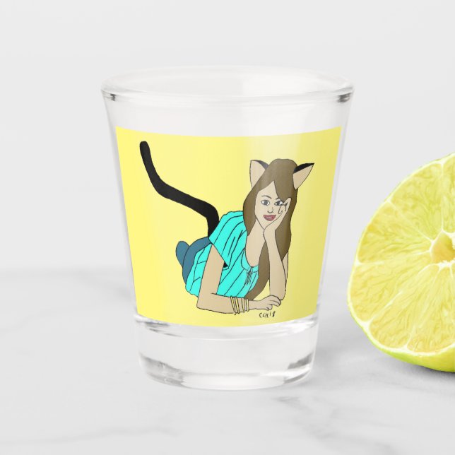 Vaso De Chupito vidrio de disparo (Anverso)