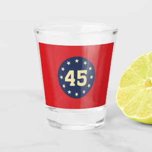 VASO DE CHUPITO VIDRIO DE DISPARO "45"