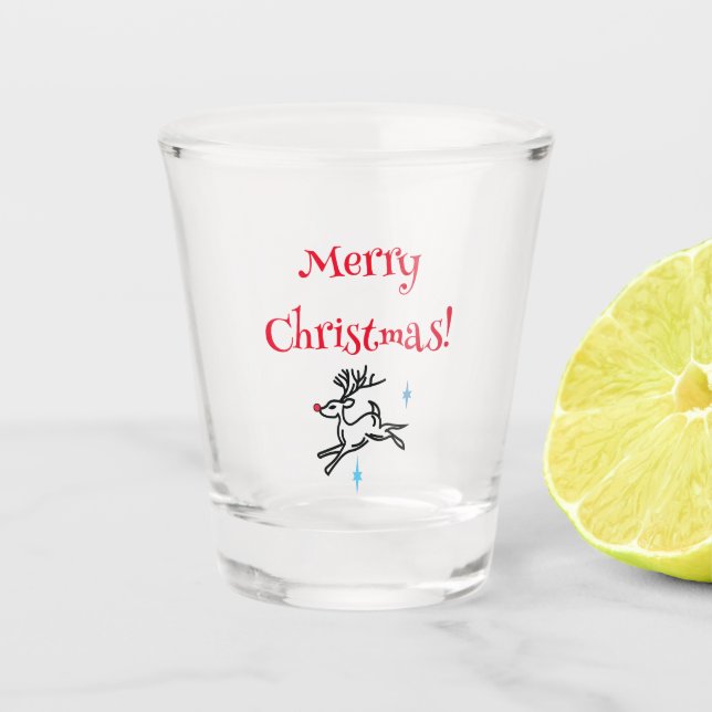 Vaso De Chupito Vidrio de disparo a navidades (Anverso)