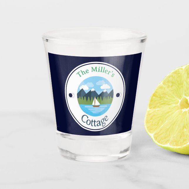 Vaso De Chupito Vidrio de disparo - Alquiler - Personalizado - Aña (Anverso)