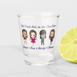 Vaso De Chupito Vidrio de disparo - Buenos amigos