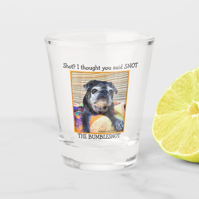 Vaso De Chupito Vidrio de disparo Bumblesnot (Anverso)