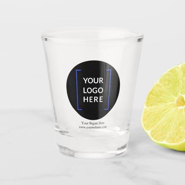 Vaso De Chupito Vidrio de disparo con logotipo sin mínimo (Anverso)