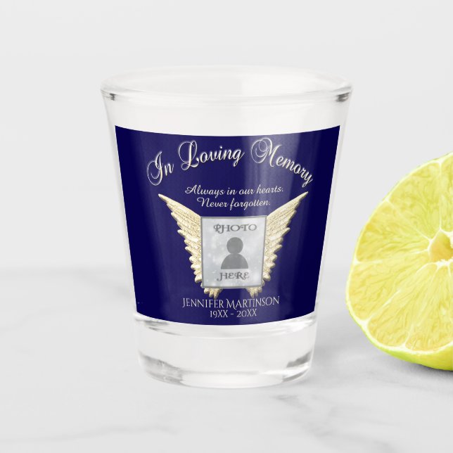 Vaso De Chupito Vidrio de disparo conmemorativo (Anverso)