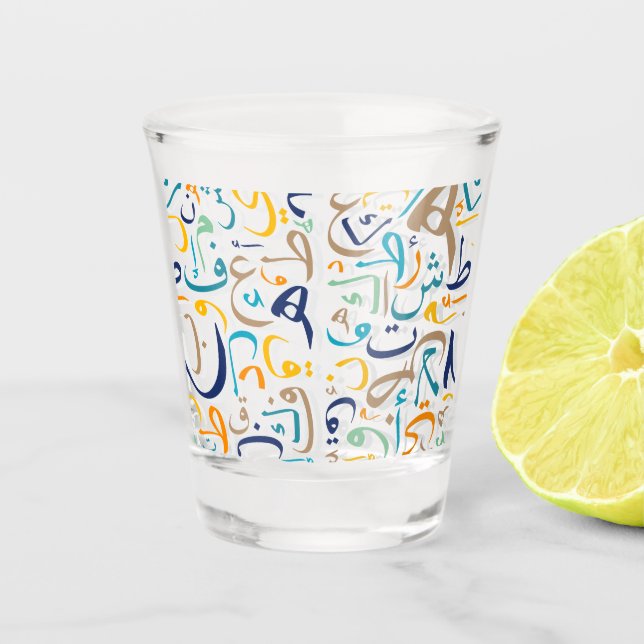 Vaso De Chupito Vidrio de disparo de 1001 días (Anverso)