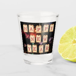 Vaso De Chupito Vidrio de disparo de Año Nuevo