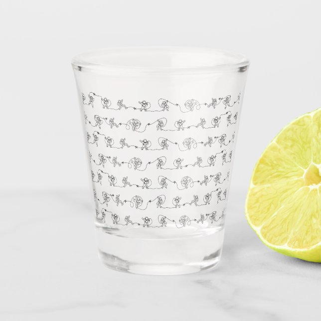 Vaso De Chupito Vidrio de disparo de astronauta (Anverso)