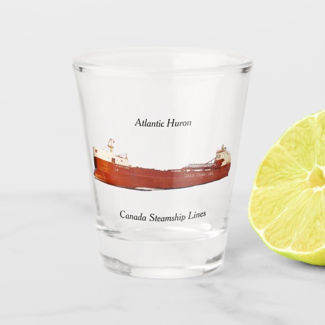 Vaso De Chupito Vidrio de disparo de Atlantic Huron (Anverso)