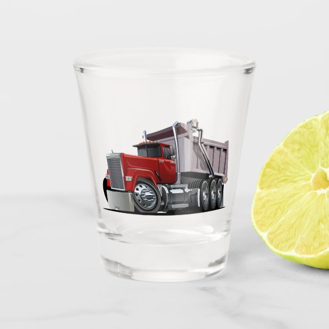 Vaso De Chupito Vidrio de disparo de camión personalizado (Anverso)
