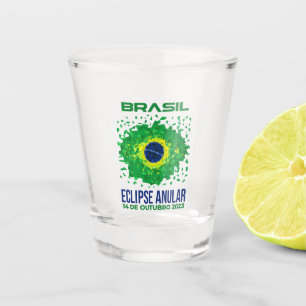 Vaso De Chupito Vidrio de disparo de eclipse anual en Brasil