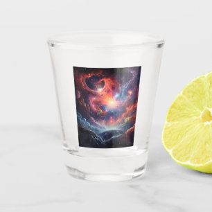 Vaso De Chupito Vidrio de disparo de espacio profundo