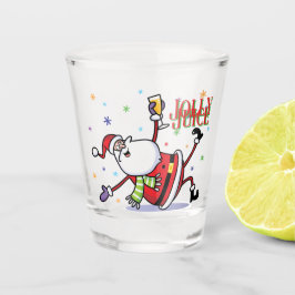 Vaso De Chupito Vidrio de disparo de feriado de "jugo jolly"