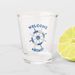 Vaso De Chupito Vidrio de disparo de la rueda náutica
