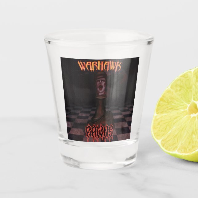 VASO DE CHUPITO VIDRIO DE DISPARO DE PAWNS (Anverso)