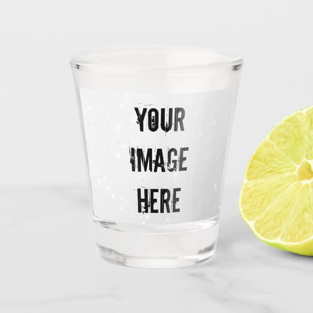 Vaso De Chupito Vidrio de disparo de Personalizable completo (Anverso)
