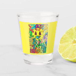 Vaso De Chupito Vidrio de disparo de sol por porcentaje