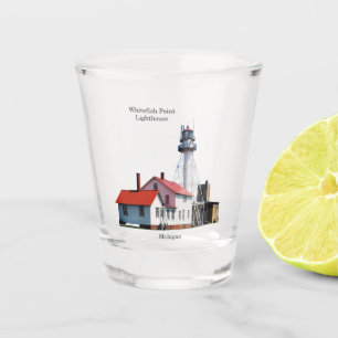 Vaso De Chupito Vidrio de disparo de Whitefish Point Lighthouse