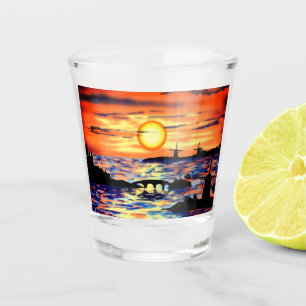Vaso De Chupito Vidrio de disparo del amanecer