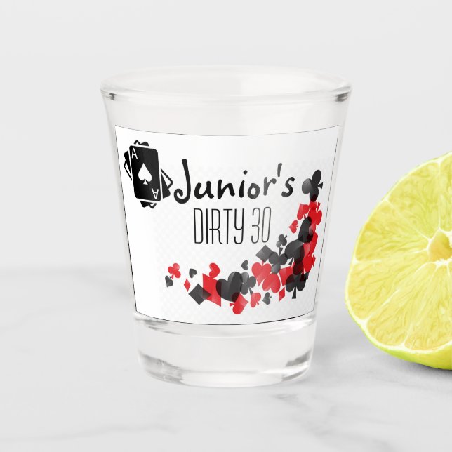 Vaso De Chupito Vidrio de disparo del casino (Anverso)