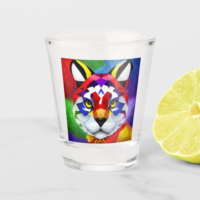 Vaso De Chupito Vidrio de disparo del gato de Alexander (Anverso)