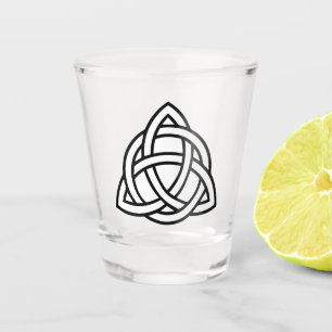 Vaso De Chupito Vidrio de disparo del nudo de trinidad