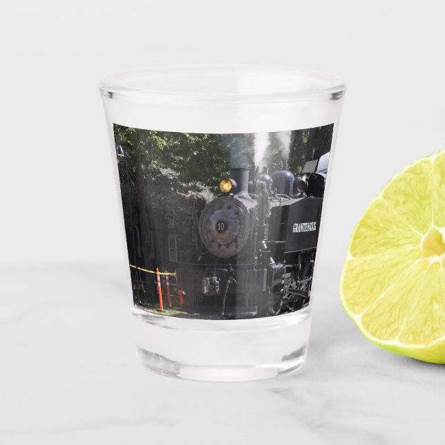 Vaso De Chupito Vidrio de disparo del tren (Anverso)