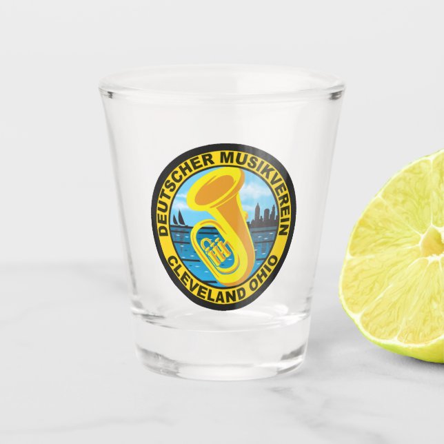 Vaso De Chupito Vidrio de disparo DMV (Anverso)