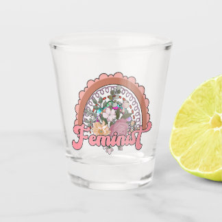 Vaso De Chupito Vidrio de disparo feminista