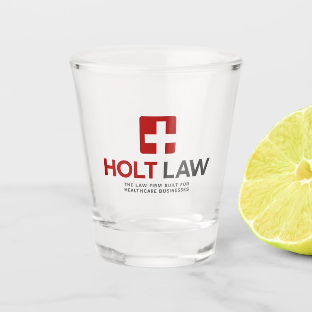Vaso De Chupito Vidrio de disparo Holt Law (Anverso)