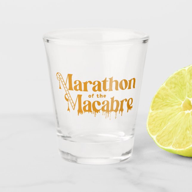 Vaso De Chupito Vidrio de disparo MOTM24 - Naranja (Anverso)