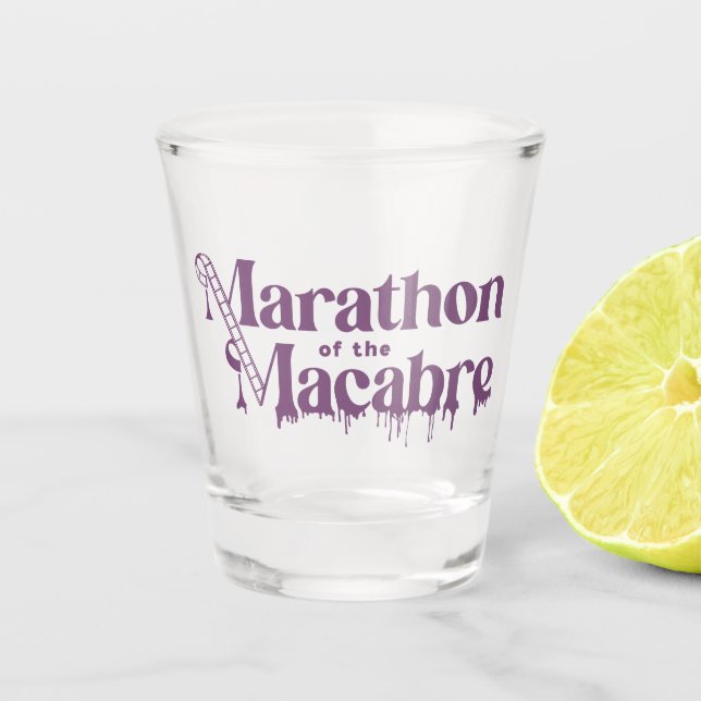 Vaso De Chupito Vidrio de disparo MOTM24 - Púrpura (Anverso)